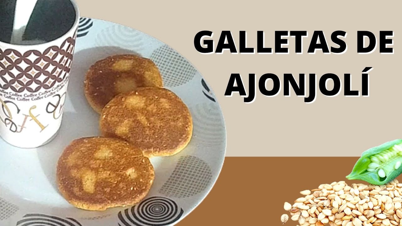 GALLETAS DE AJONJOLÍ EN SARTEN!!! 15 minutos