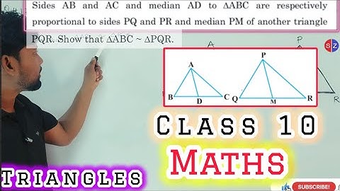 Sides AB and BC and median AD of a triangle ABC are respectively proportional to sides PQ and QR