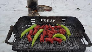 Karda Sucuk Ekmek Parti̇si̇ - Mangal Keyfi̇ - Eğlence - Vlog