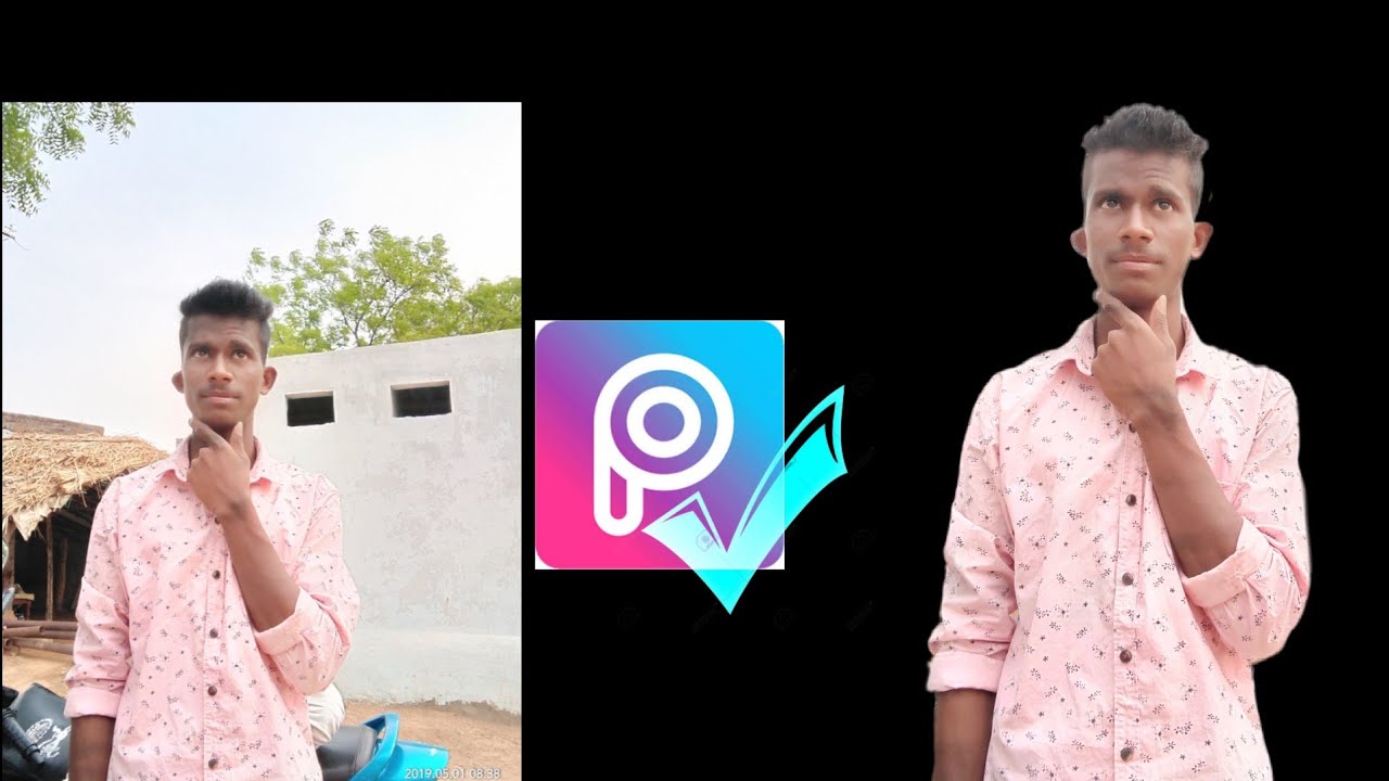 How to erase background/Easily erase background in PicsArt... YouTube