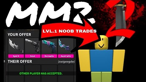PRETENDING to be a NOOB and TRADING VALUABLE GODLIES in MURDER MYSTERY 2!