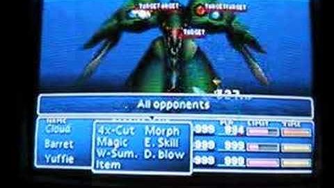 final fantasy vii-cloud and party vs.emerald weapon part 2