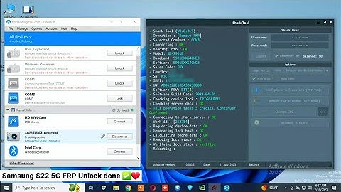 Samsung S23 (SM-S911B) & S22 5G (SM-S901B) Android 13 FRP Unlock With Shark Tool 2023 Latest Securi
