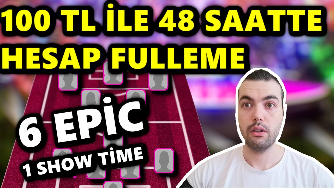 (6 EPİC, 1 SHOW TİME) 😲 100 TL İLE 48 SAATTE HESAP FULLEMEDE REKOR EPİC KART (eFootball 2025 Mobile)
