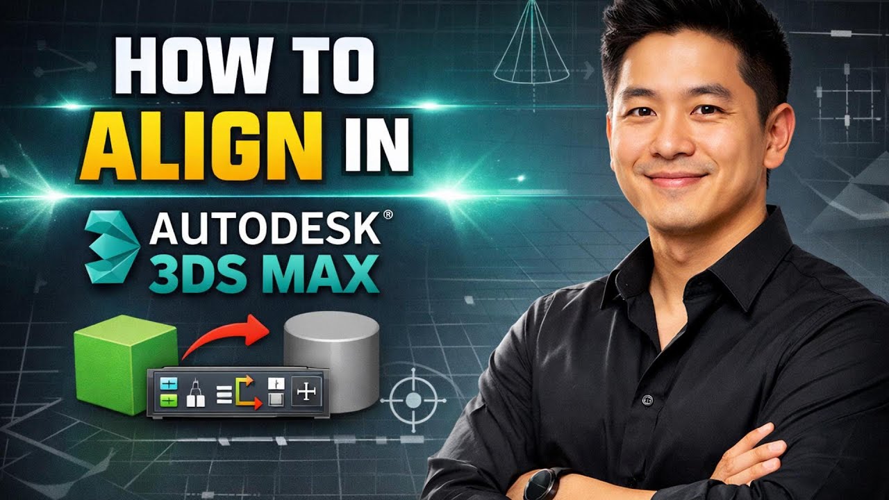 How to ALIGN in Autodesk 3ds Max (Step by Step) - YouTube