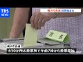 横浜市長選 投票始まる