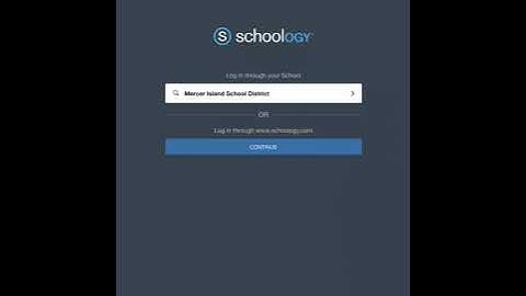Logging into Schoology App - for Students on an iPad