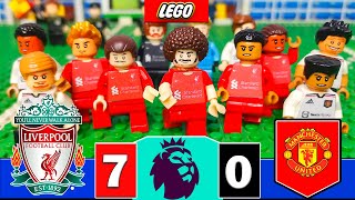Liverpool 7-0 Manchester United - Goleada Histórica - Premier League 2023  Fútbol LEGO - Stop Motion