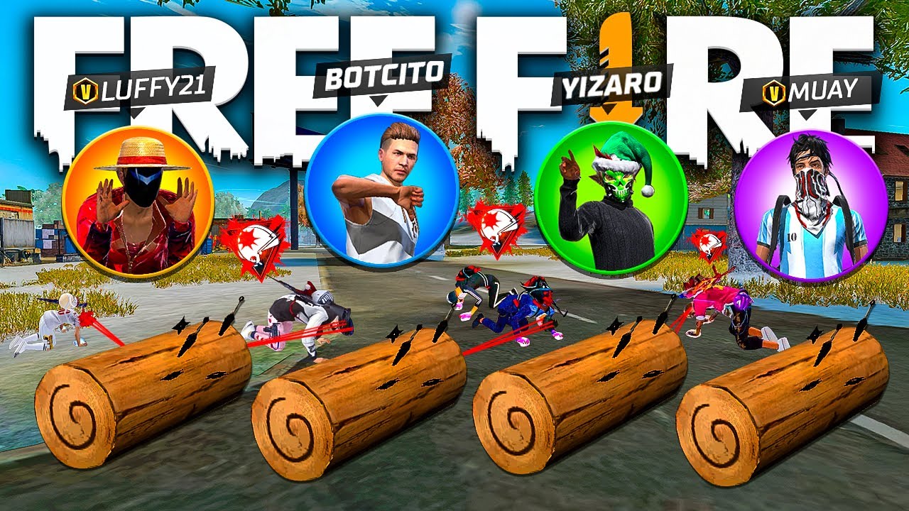 RETO: JUGAR BR-CLASIFICATORIA SOLO CON EL TRONCO DE NARUTOO 💀🪵 *ESTA ROTISIMOO*