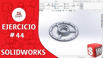 Ejercicio #44 de MATRIZ circular en SOLIDWORKS  🔧 // Exercise #44 SOLIDWORKS basic level