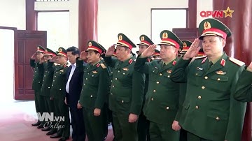 Đại tướng Phan Văn Giang thăm khu di tích rừng Trần Hưng Đạo