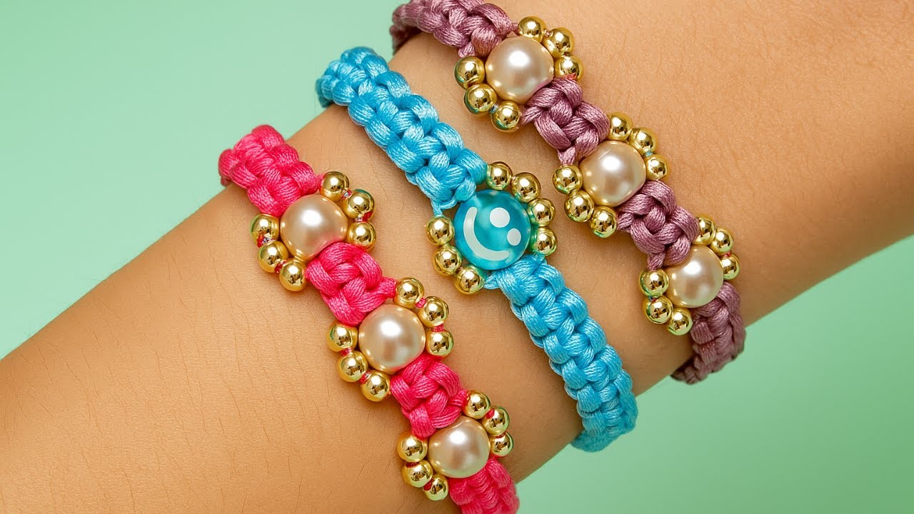 Essa pulseira vende sozinha! DIY Pulseira de Pérolas em Macramê