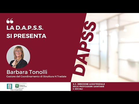 La D.A.P.S.S. si presenta: Barbara Tonolli