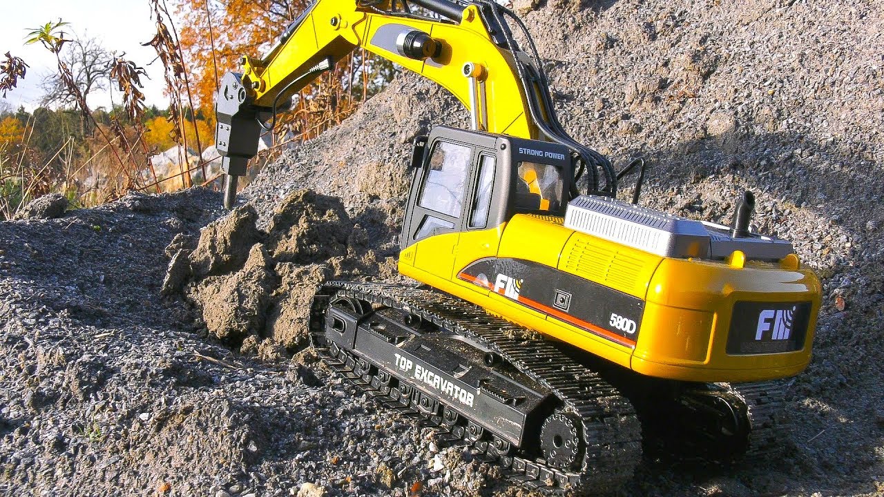 huina fm 1580 v2 full metal rc excavator
