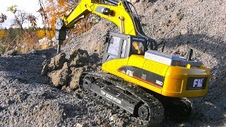 huina fm 1580 v2 full metal rc excavator unboxing