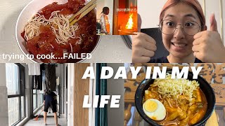 a day in my life - home alone edition | 大扫除+黑暗料理 | vlog