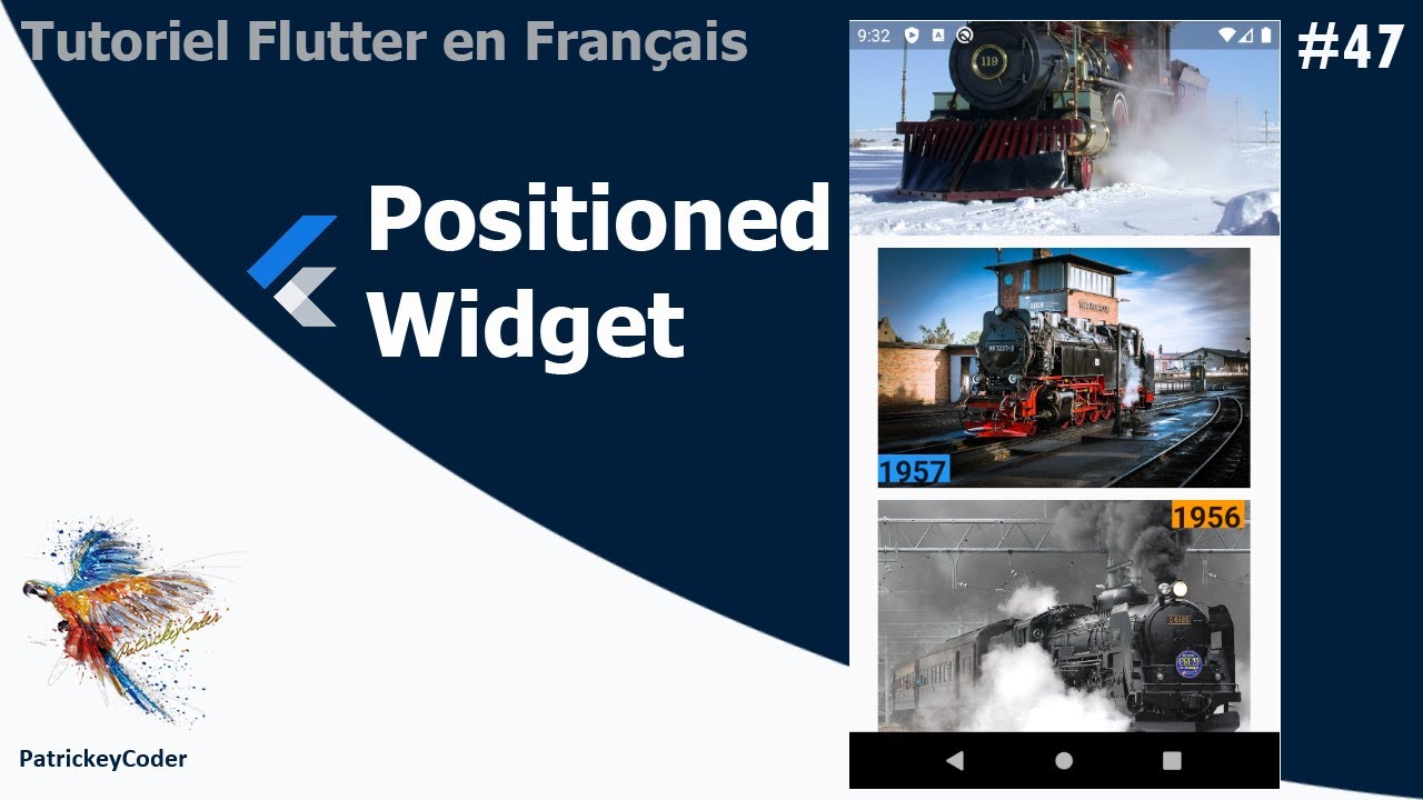 #47-Tutoriel Flutter en Français - Positioned Widget - YouTube
