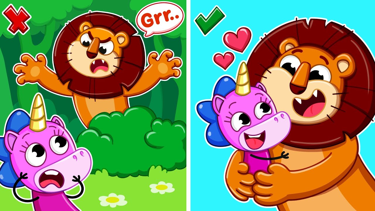 Злой vs Добрый Лев! | Новый Друг из Волшебного Леса | Крошка Мими🦄