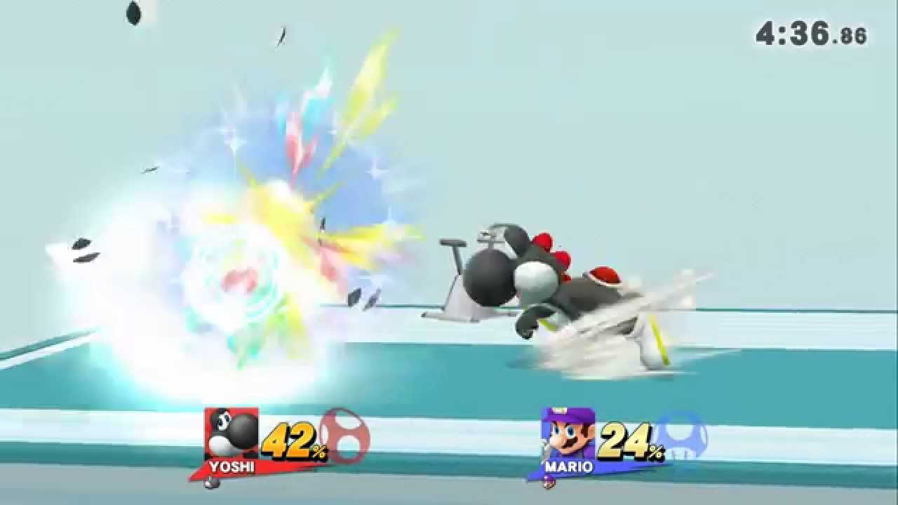 {JOHN'S PLACE} ShineSP(Mario) vs.  Eshmasesh(Yoshi) Sm4sh Freeplay
