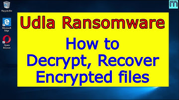 Udla virus (ransomware). How to decrypt .Udla files. Udla File Recovery Guide.