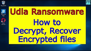 Udla virus (ransomware). How to decrypt .Udla files. Udla File Recovery Guide. screenshot 5