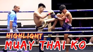 Muay Thai Fight Knockout Highlight By Heavy Left Uppercut At Rajadamnern Stadium