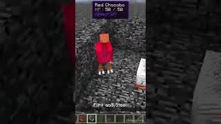 CAN A RED CHOCOBO SURVIVE A TNT??? #shorts #minecraft screenshot 2