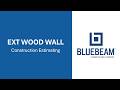 Exterior Wood Wall Framing Quantity Takeoff in Bluebeam + Cost Estimating | Studs, Plates, Sheathing