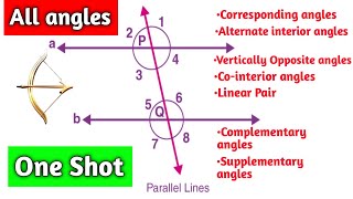 Parallel lines | corresponding angles | alternate interior angles | co-interior angles #OmStudy1