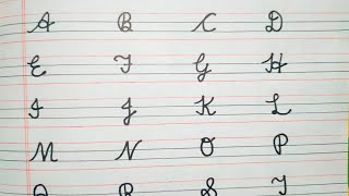 Cursive writing A to Z || How to write cursive writing A to Z|| English handwriting