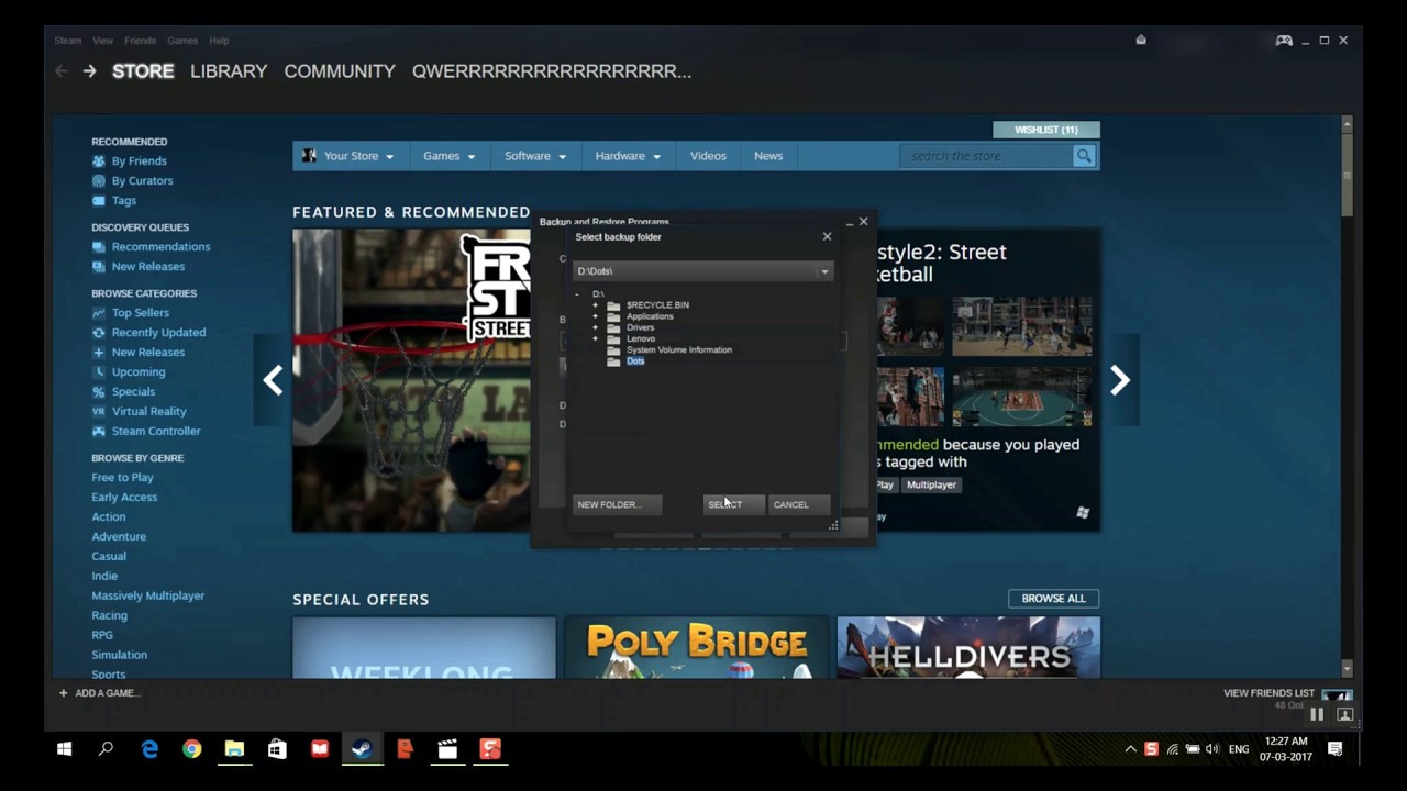 How to Backup and Restore Games on Steam YouTube