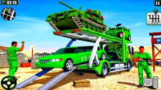 Army Vehicle Transporter Truck Simulator:Army Game: Real life Army Car Transport Game - Android Game screenshot 2