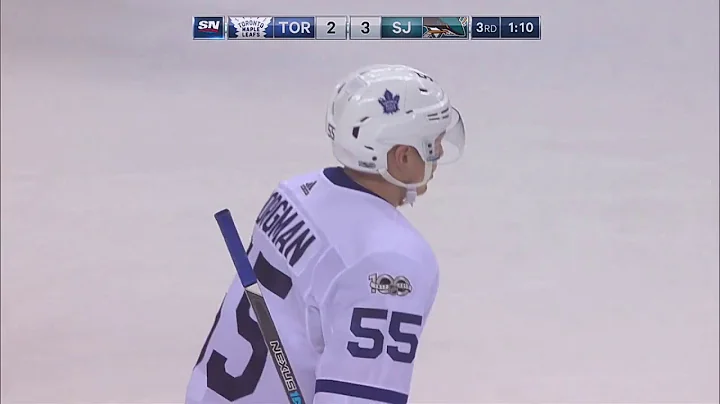 Andreas Borgman 1st NHL Goal! 10/30/17 (Toronto Ma...