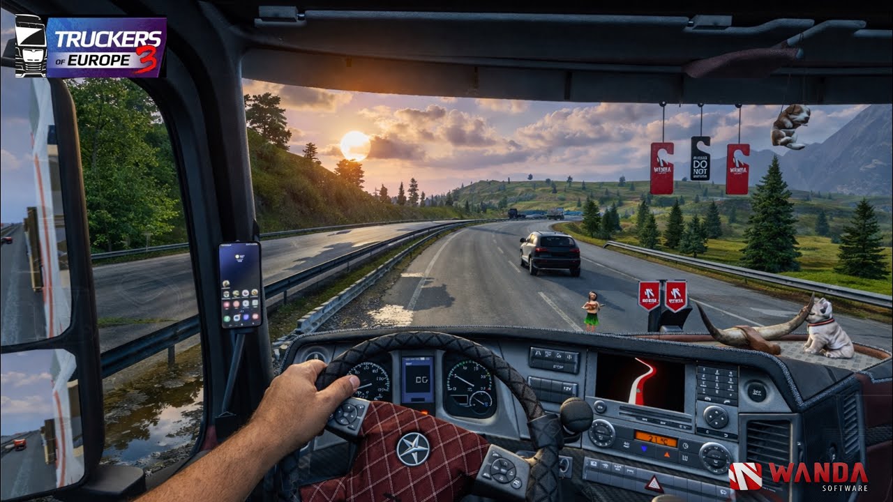 Evening drive through narrow scenic roads| Truckers of Europe 3 | Realistic HD gameplay 