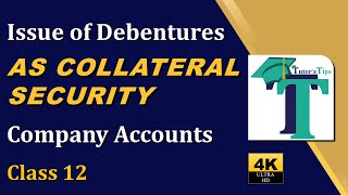 Issue of Debentures as Collateral Security Company Accounts Class 12- Explained with Animation