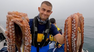 Hand Hauling The Fish Locker lobster pots  HUGE OCTOPUS, Crabs and Lobsters | The Fish Locker