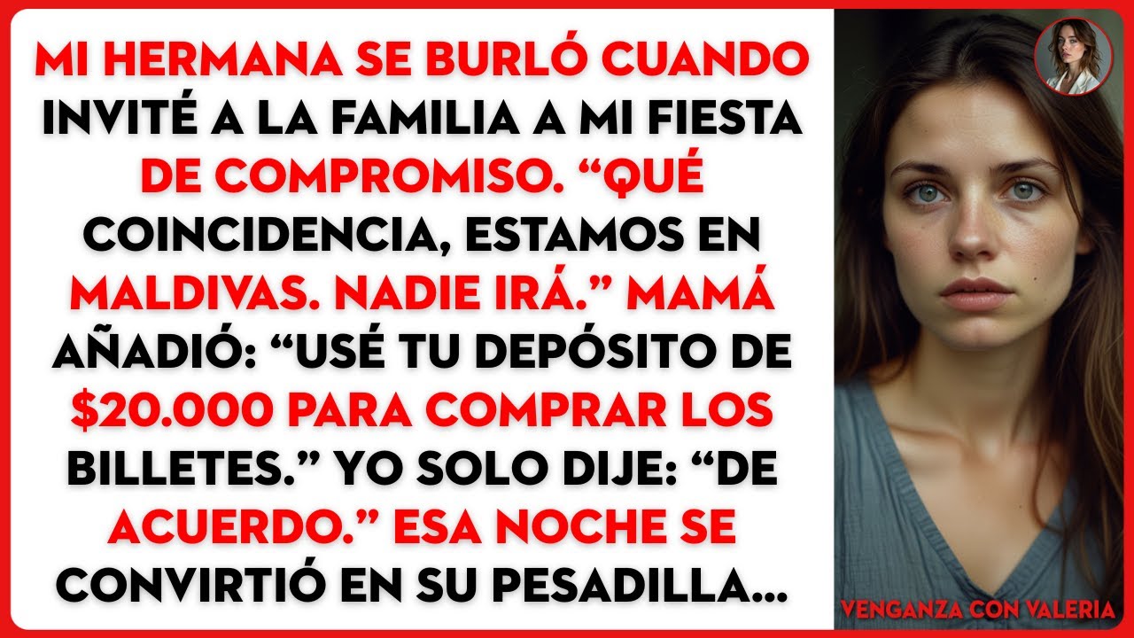 Mi hermana se burló cuando invité a la familia a mi fiesta de compromiso. “Qué coincidencia,...