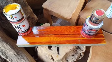 Cách sơn giả gỗ mới không cần sử dụng tinh màu Pu và bóng gương 2K - Wood grain