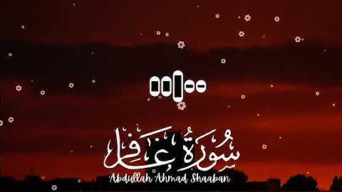 سورة غافر بصوت القارئ عبدالله احمد شعبان