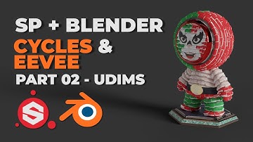 PBR RENDERING - Setting up PAINTER UDIM Materials in CYCLES & EEVEE for BLENDER [Part 02]