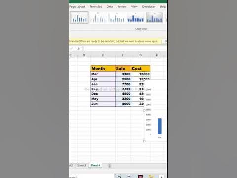 how to create graph in excel sheet // Excel shortcut key for beginner ...