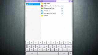 How to use QuickOffice for the iPad: Using Folders screenshot 4
