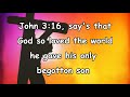 John 3 16   Sunday School Song