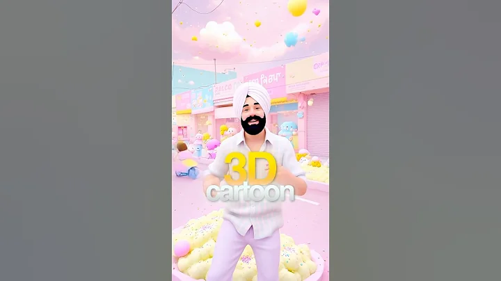 Normal Video into 3D Cartoon 🤩 FREE ✅ #3dcartoon #ai thumbnail