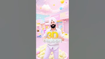 Normal Video into 3D Cartoon 🤩 FREE ✅ #3dcartoon #ai
