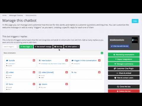 E-commerce + chatbots