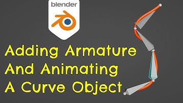 Een armatuur toevoegen aan een Curve-object | Blender 4.0-zelfstudie