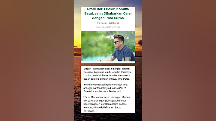 Profil Boris Bokir, Komika Batak yang Dikabarkan Cerai dengan Irma Purba#shortvideo #beritaterkini