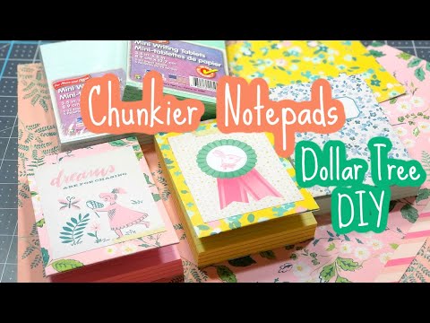 Chunky Notepads Dollar Tree DIY