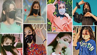 🔥Awesome Mask Girl Dpz|| Best Selfie Poses Ideas||Trending profile pictures For Whatsapp & Instagram screenshot 3